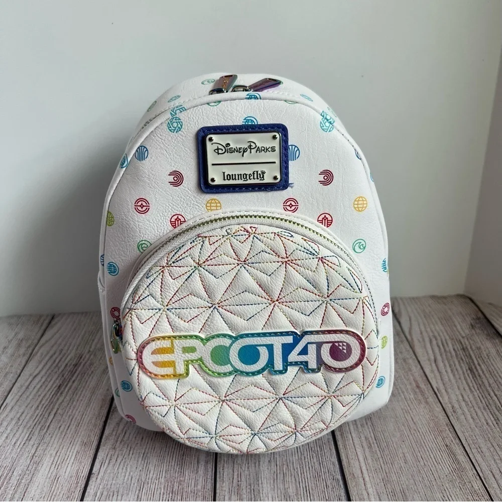 EPCOT Disney 40th Anniversary Loungefly Bag NWT